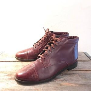 Vintage Glacee Leather Ankle Boots Sz 7/B #821